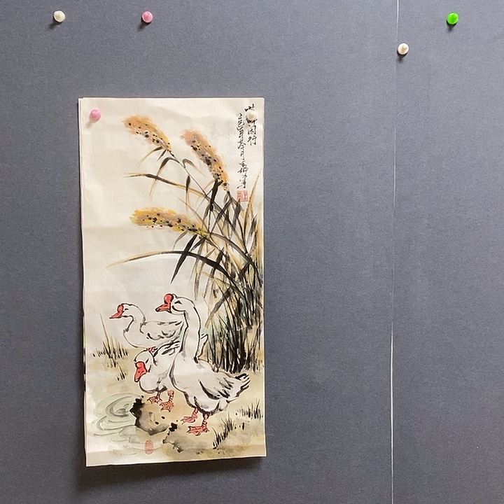 国画34/68严生彬手绘画芯