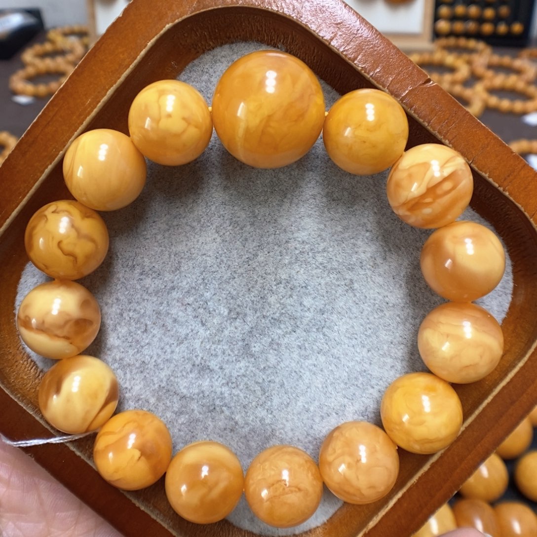 蜜蜡手串未镶嵌蜜蜡