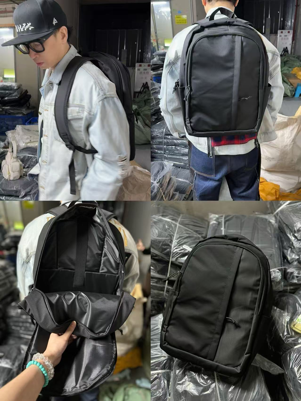 33400-轻便欧美风双肩背拉链运动风休闲包