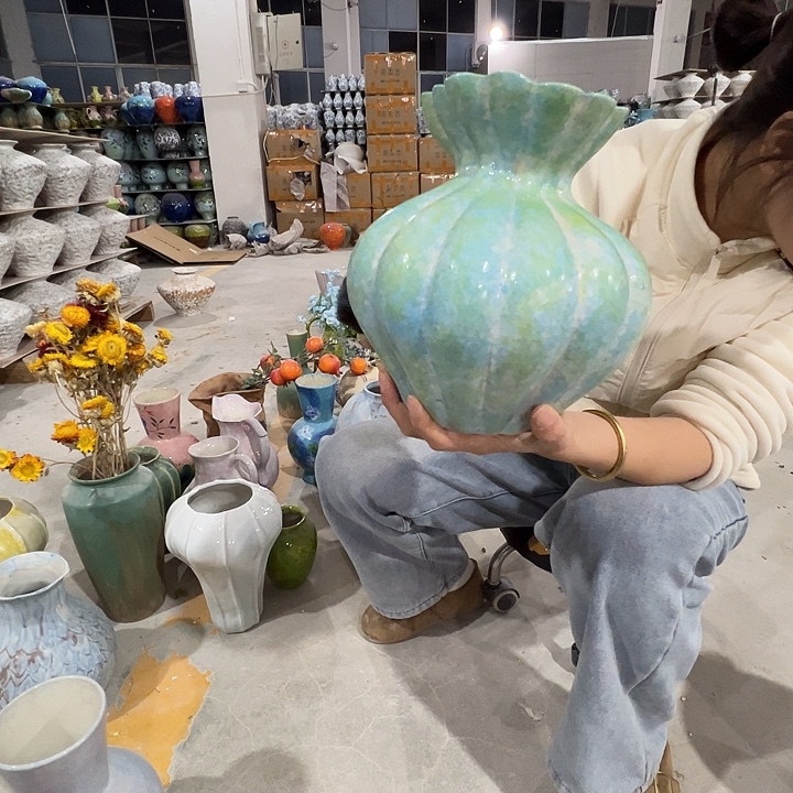 手工艺品琉璃景德镇陶瓷花瓶瑕疵专场