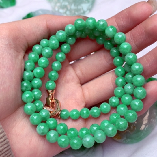 翡翠项链未镶嵌项链