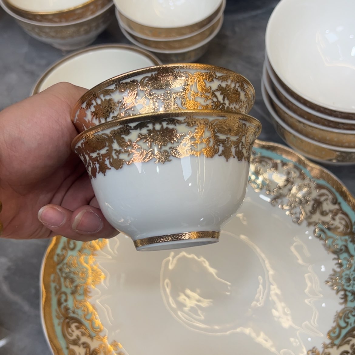 【闪购商品】瓷片4寸汤碗两个一单微瑕