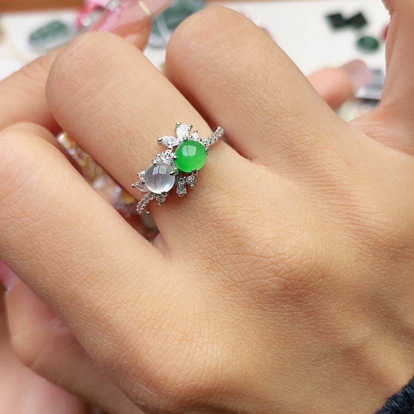 【闪购商品】翡翠戒指未镶嵌天然翡翠戒指