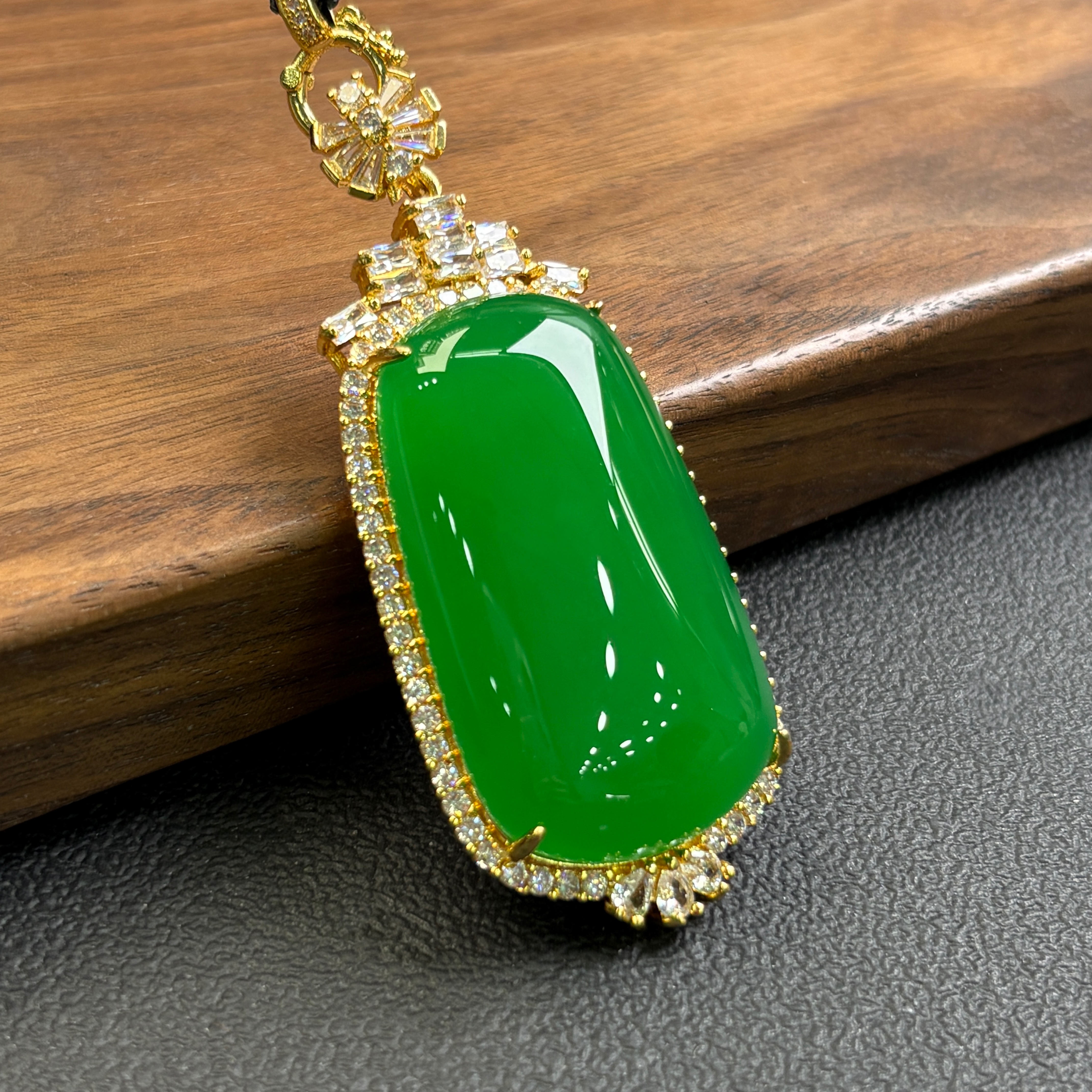 290467/天然玛瑙冰绿平安无事牌吊坠高端大气  一件发