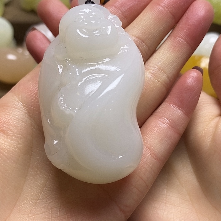 玉天然桌面小摆件