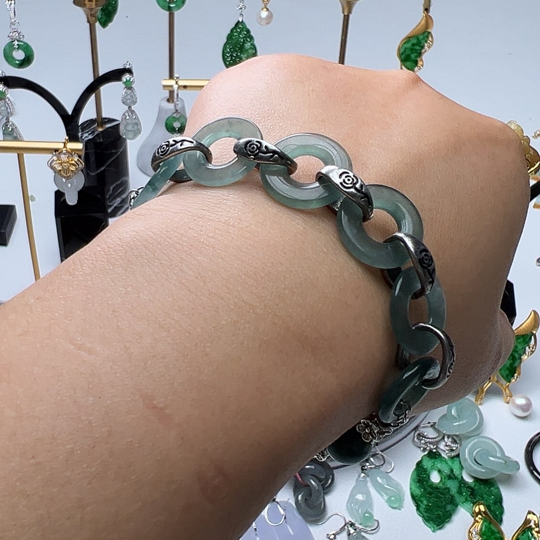 翡翠未镶嵌耳饰天然缅甸A货翡翠