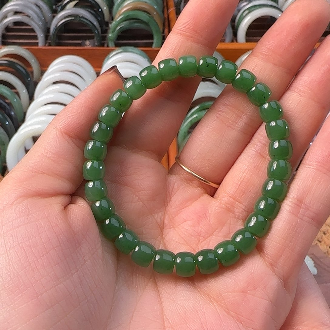 和田玉未镶嵌手链