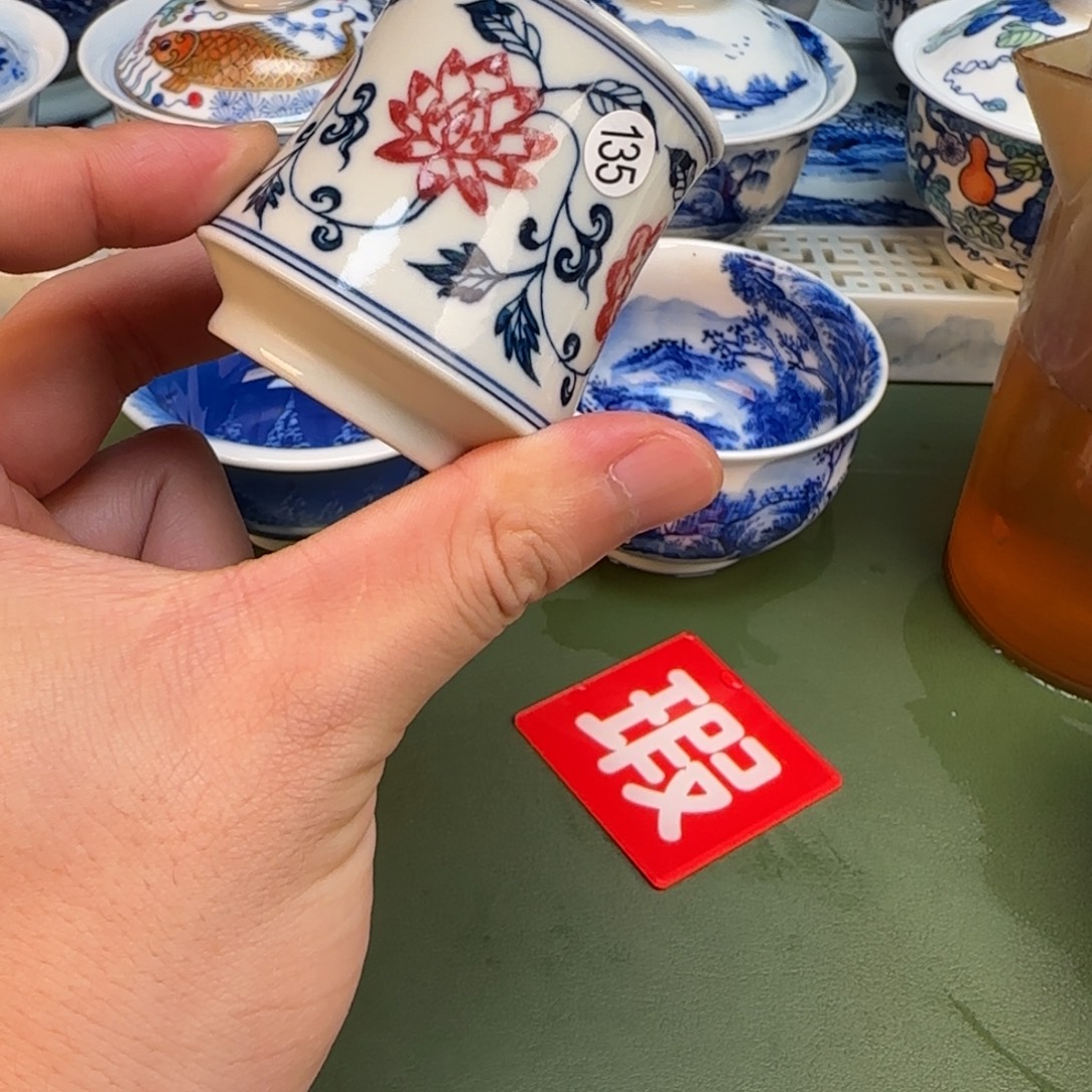 彦祖纯手绘手工茶具135