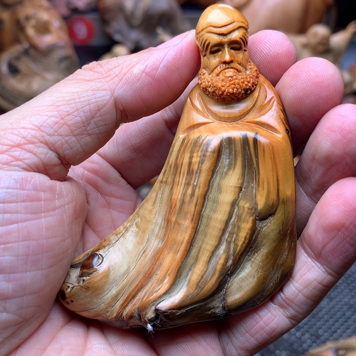 柏木（崖柏）崖柏陈化料手把件