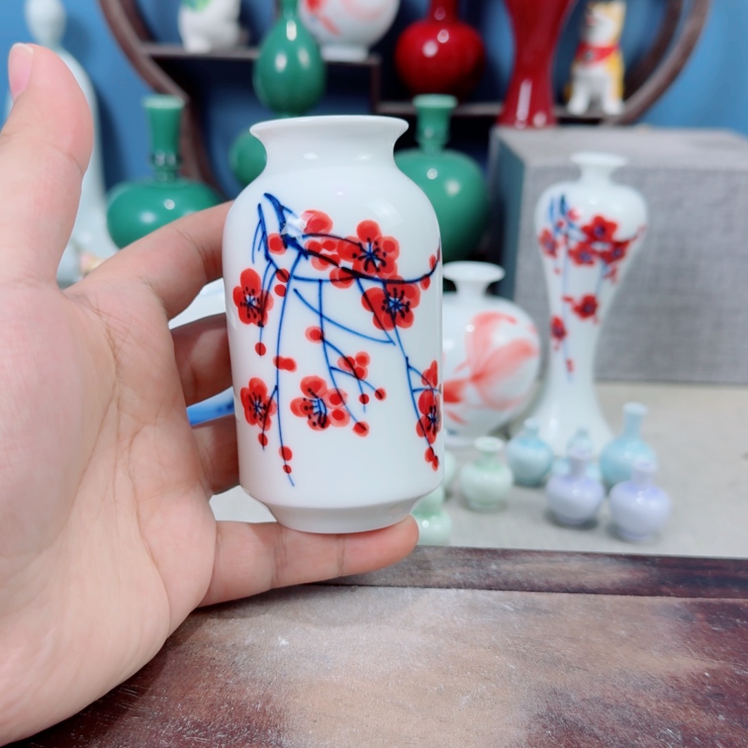 陶瓷手工小花器摆件