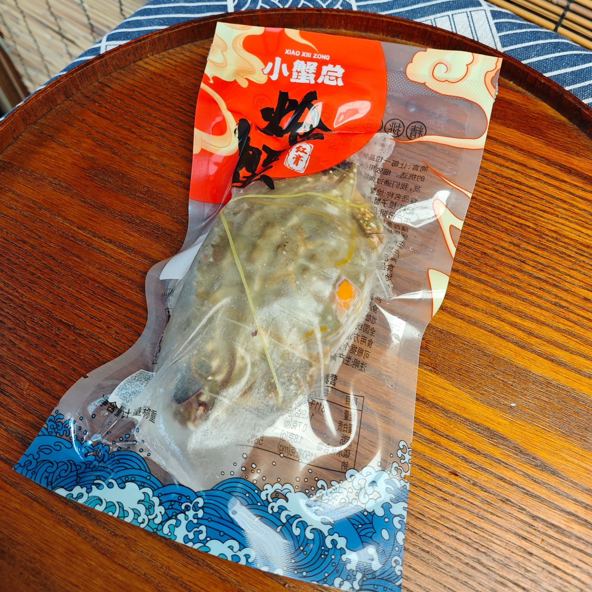 红膏炝蟹5只净重2-3两/只呛蟹送料汁（不可蒸煮）