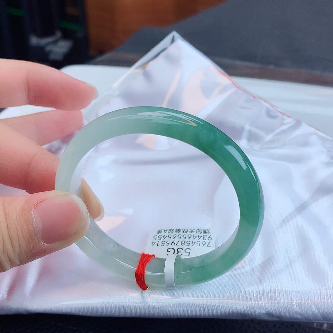 翡翠手镯未镶嵌天然缅甸翡翠A货手镯