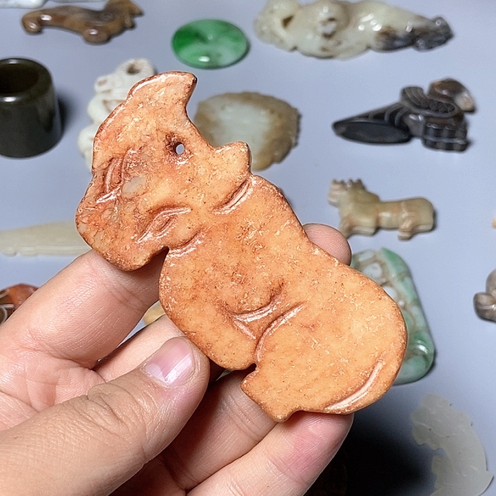 和田玉未镶嵌颈饰85