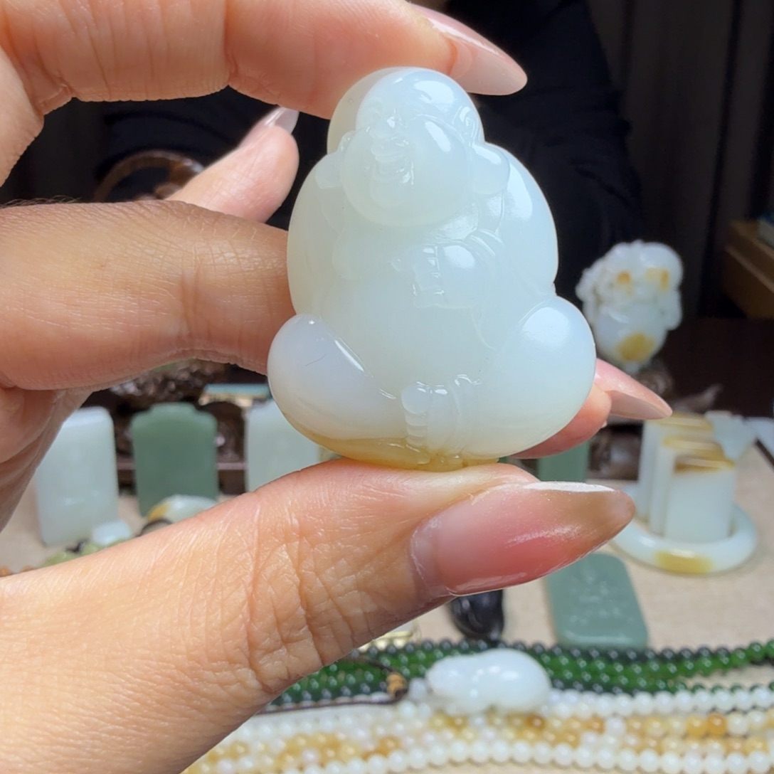 和田玉挂件未镶嵌百****。