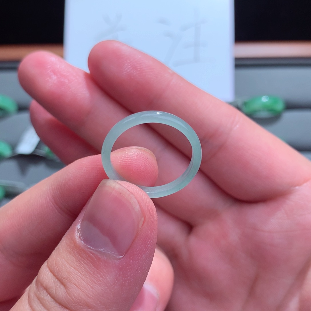 翡翠戒指未镶嵌天然16