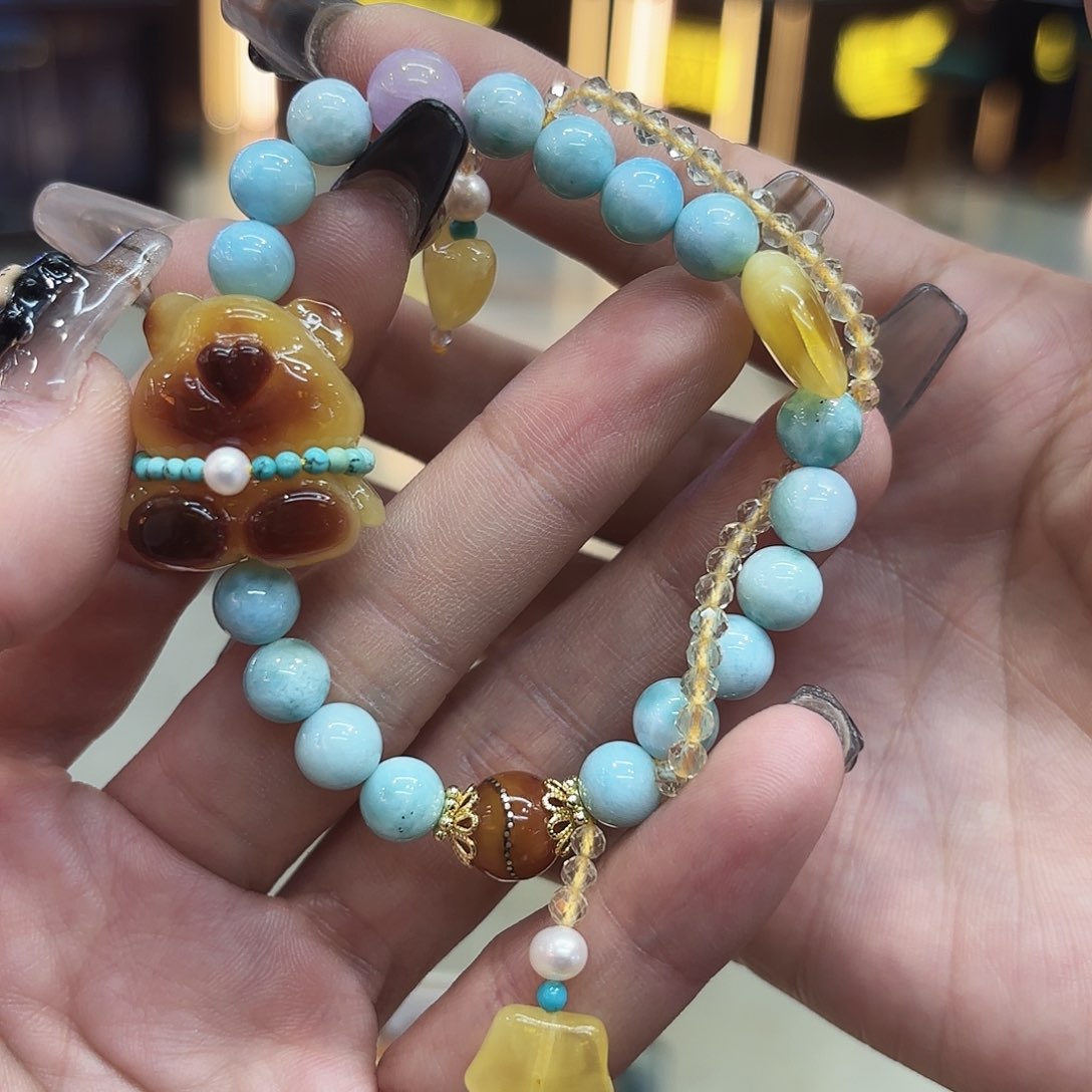 琥珀手链未镶嵌琥珀