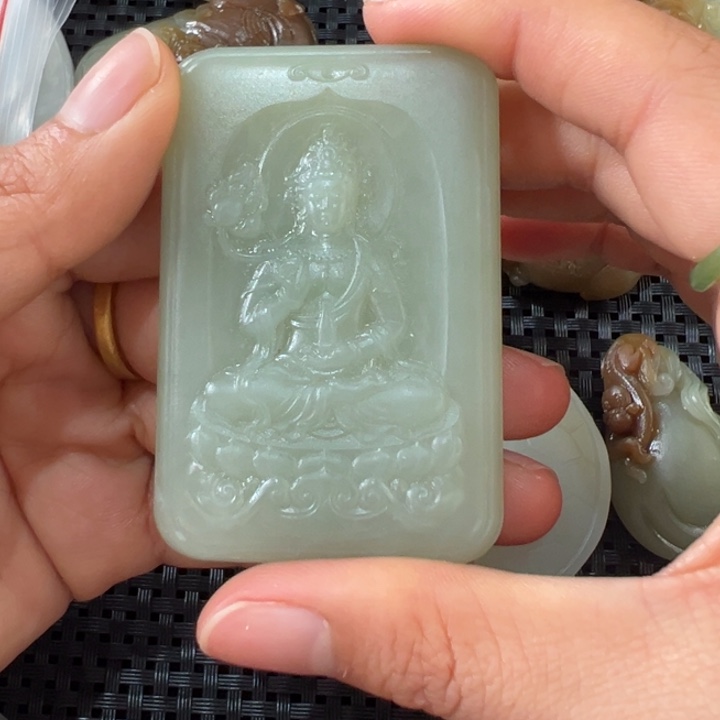 和田玉吊坠(不含链)未镶嵌