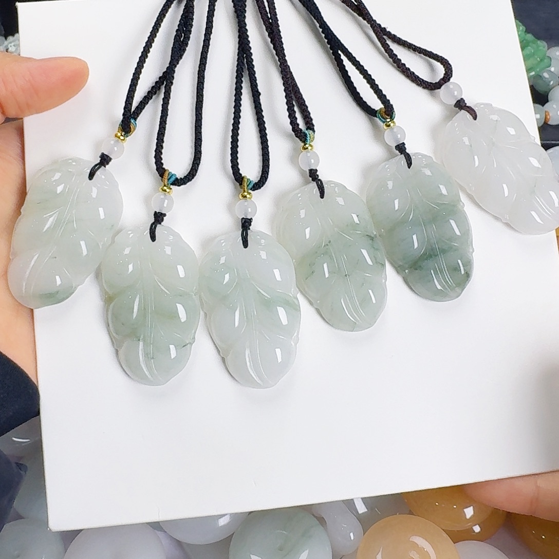 石英质玉未镶嵌颈饰叶子多样性发其一