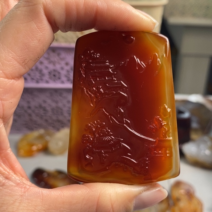 玛瑙/玉髓吊坠(不含链)未镶嵌