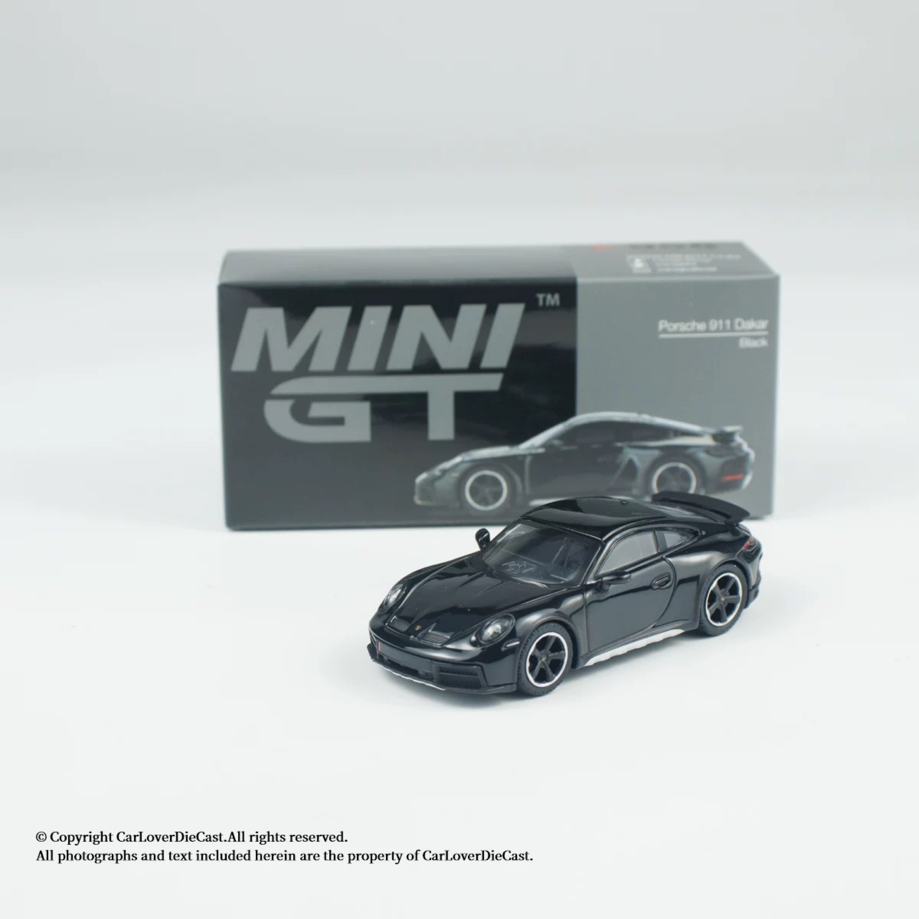 现货 MINIGT 1:64 #958 保时捷Porsche 911 达喀尔 黑色 汽车模型