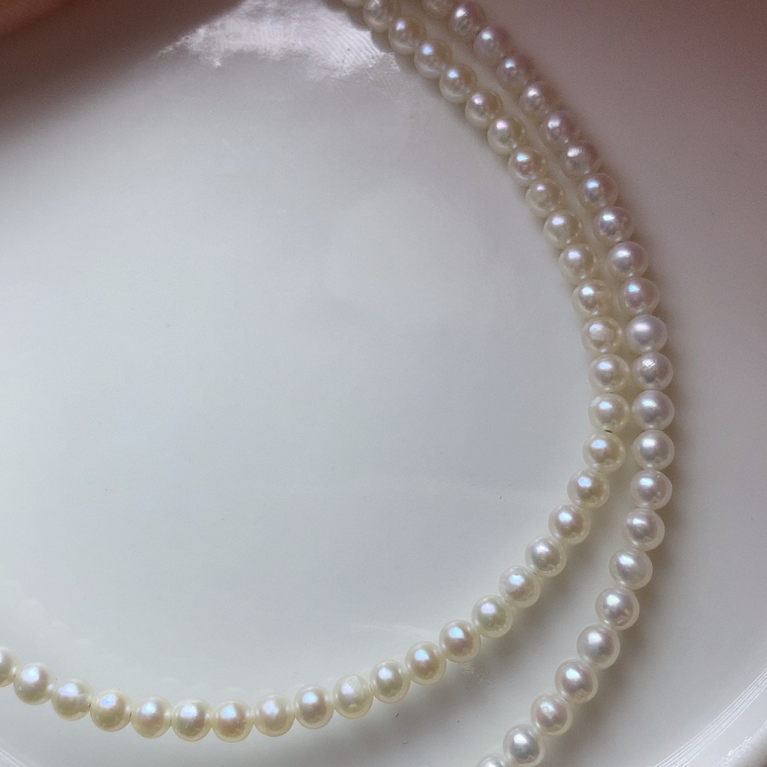 淡水珍珠3mm未镶嵌x16项链