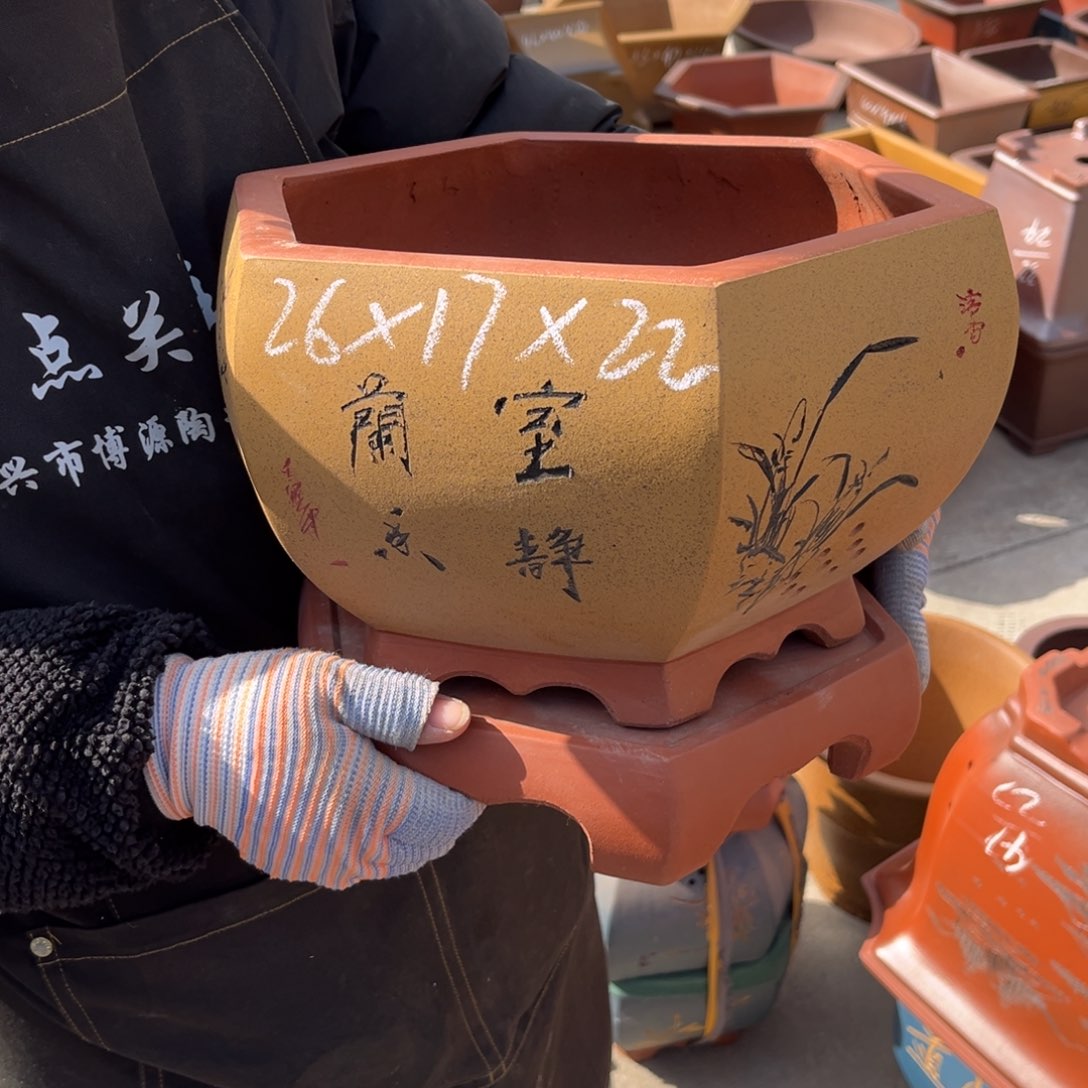 紫砂花盆盆景艺术