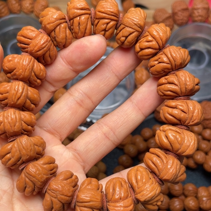 桃核手串龙纹桃核15