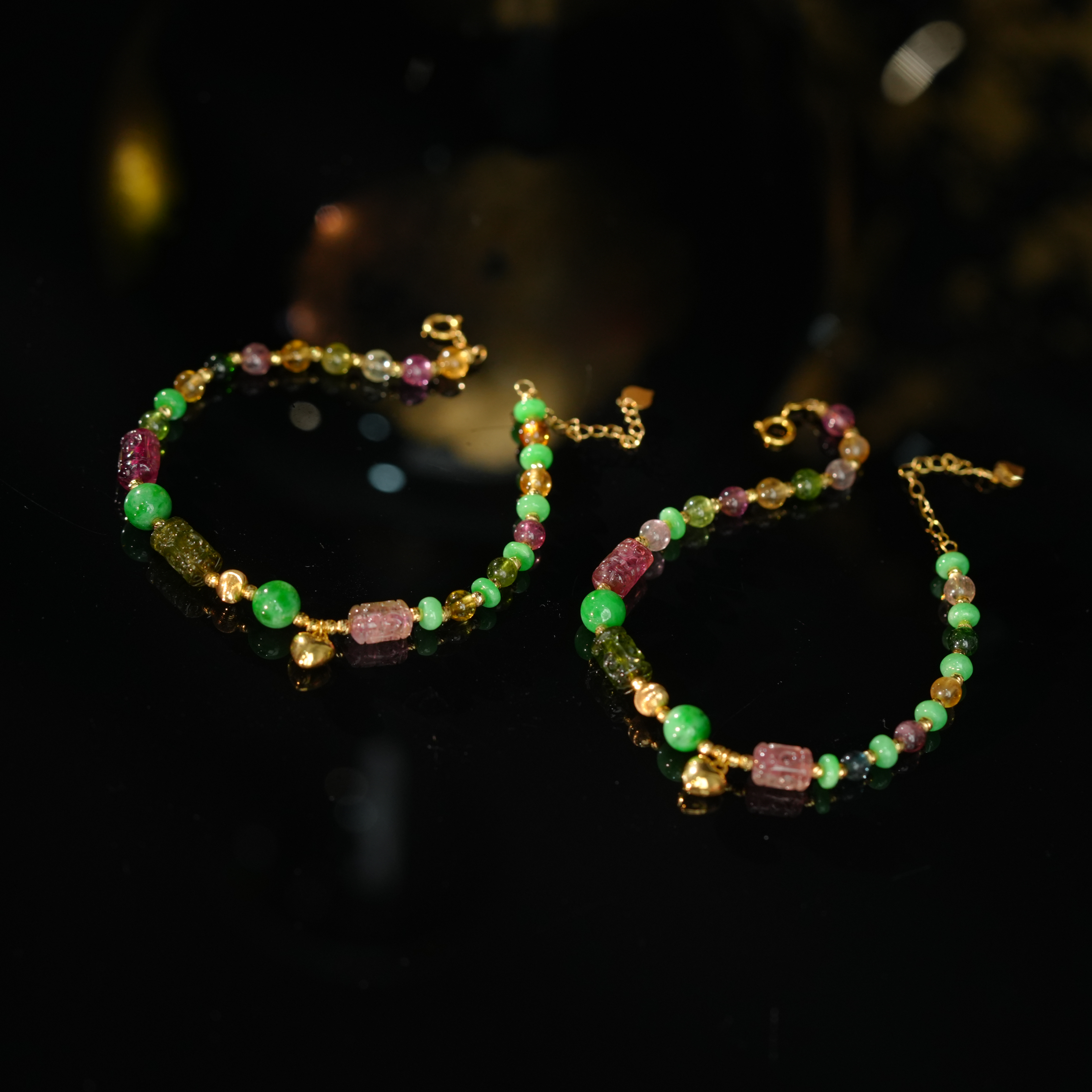 【初见珠宝】碧玺手链1-1CL117X700【多样性发一件】