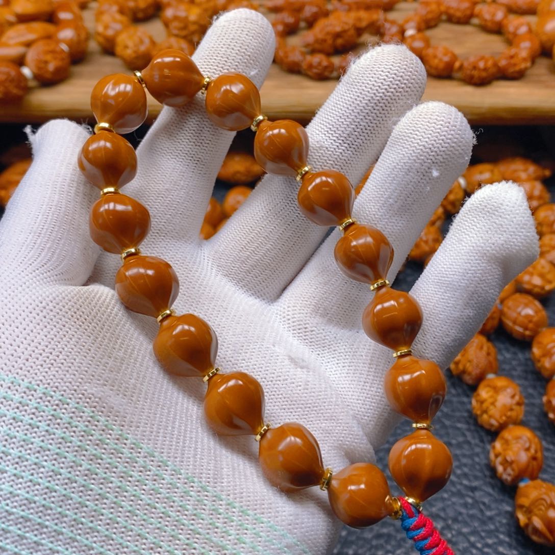 手串/手链橄榄核老料蜜桃臀14×16全品无瑕