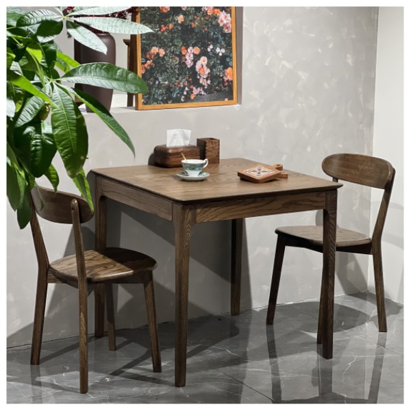 K208特价进口北美红橡木方桌单桌（不包安装）