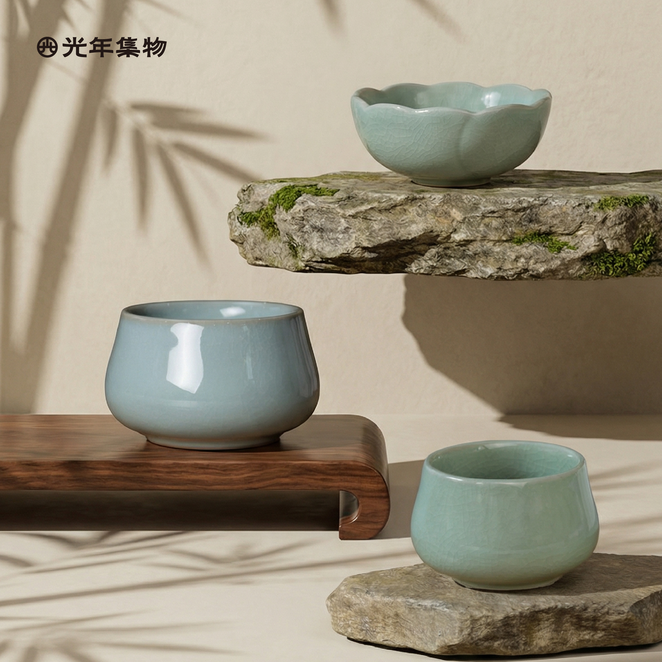 汝窑开片冰花陶瓷茶杯主人杯家用高档品茗天青釉