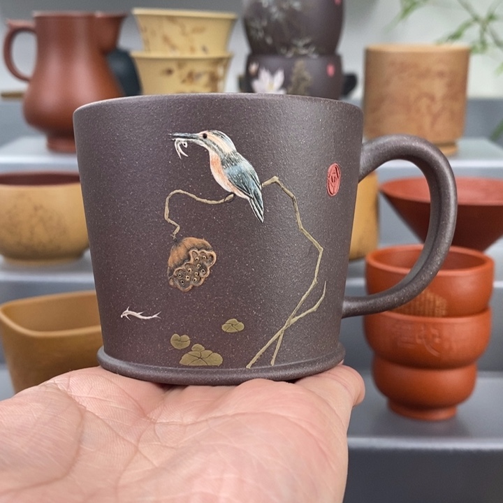 紫砂茶杯宜兴紫砂主人杯