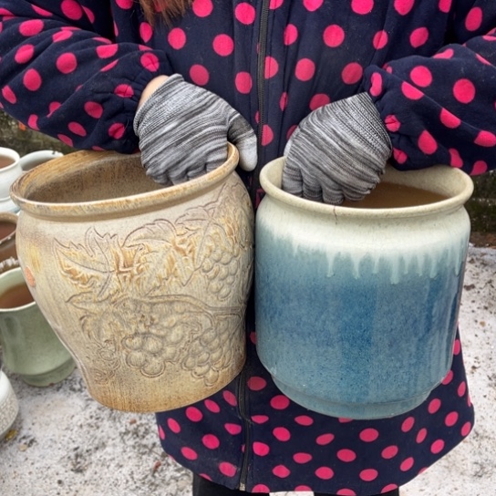 红陶口18高21瑕疵