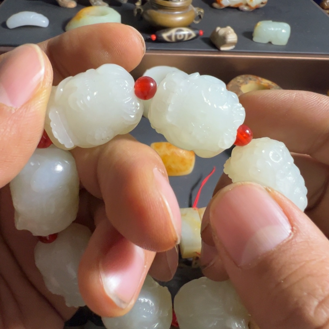 和田玉聚盛和未镶嵌喜****风