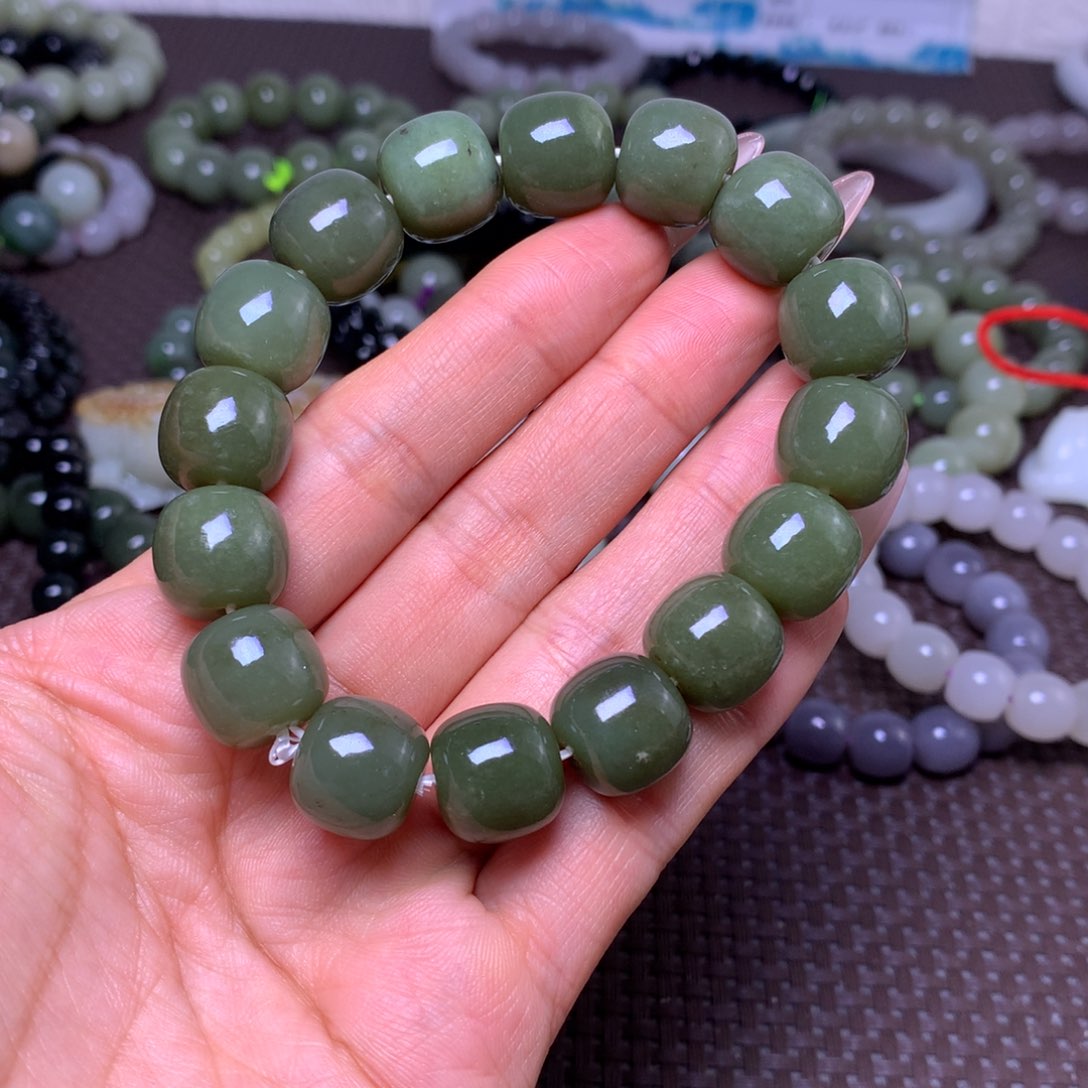 未镶嵌手串和田玉卡14