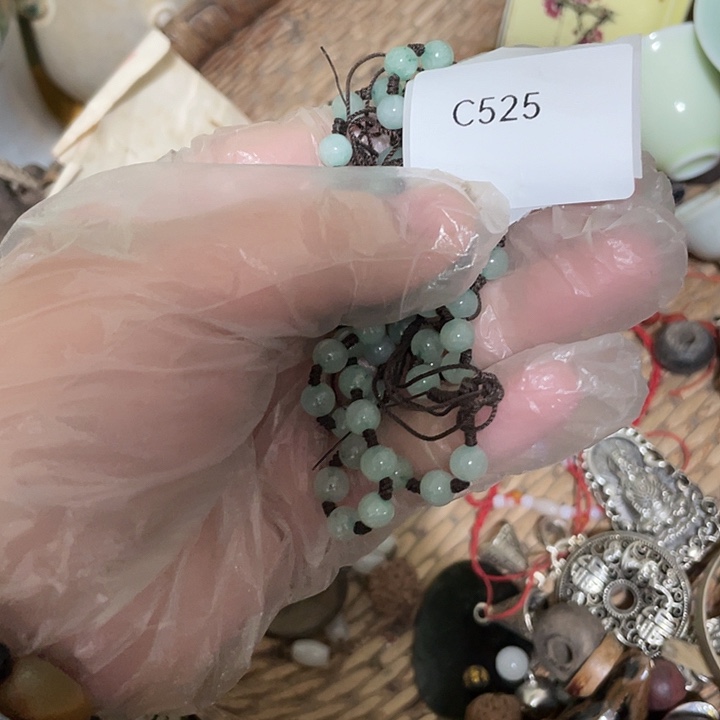 桥***缘瓷片C525号工艺品