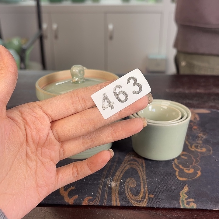 龙泉云间青瓷小米茶器