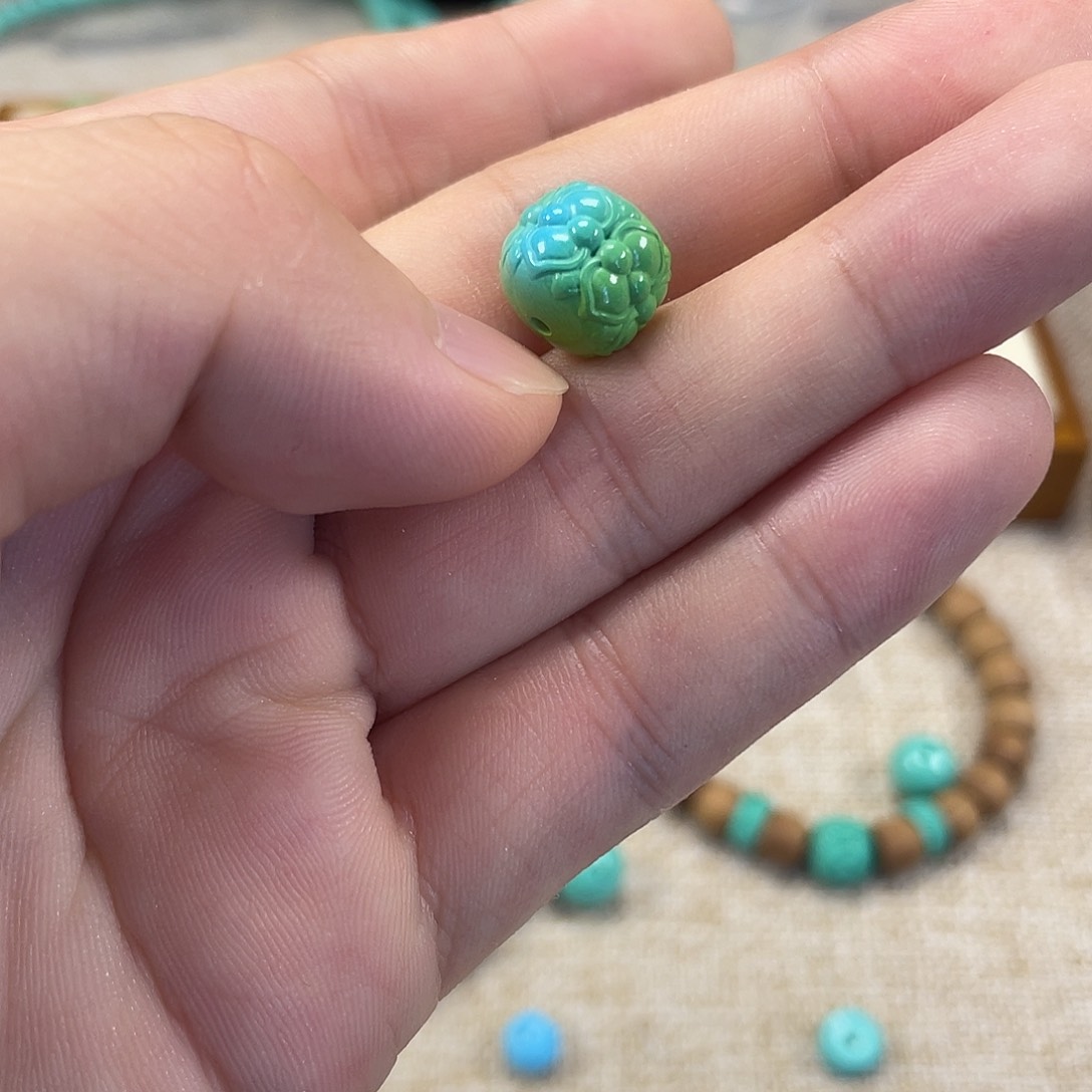 原生态湖北松配饰，直径11