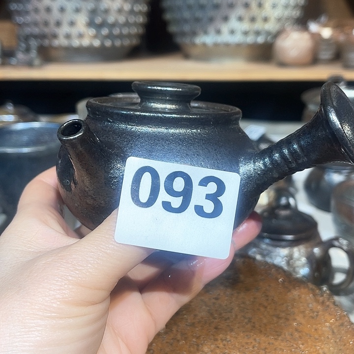 壶高温柴烧陶泥侧壶