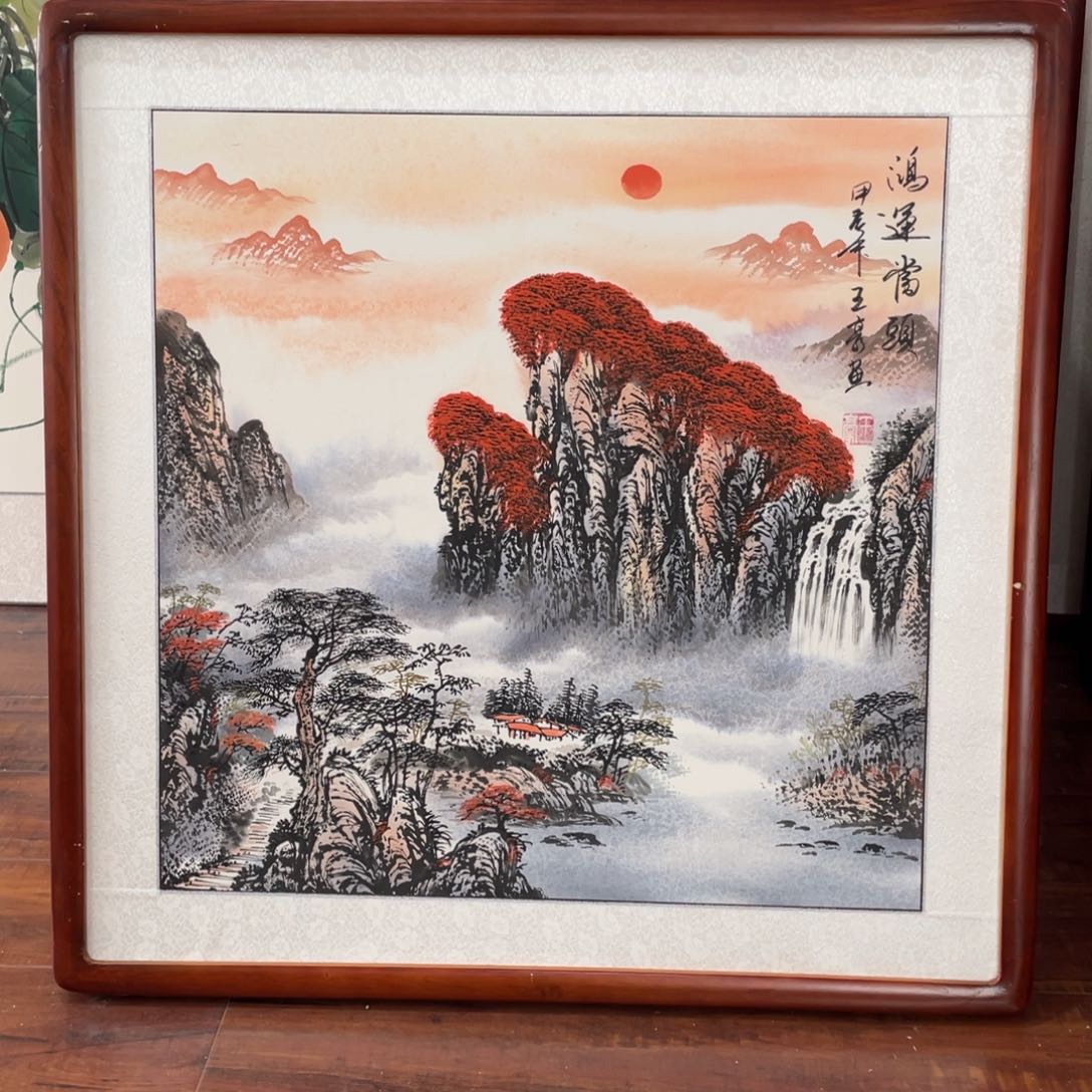 国画带框尺寸63*63厘米