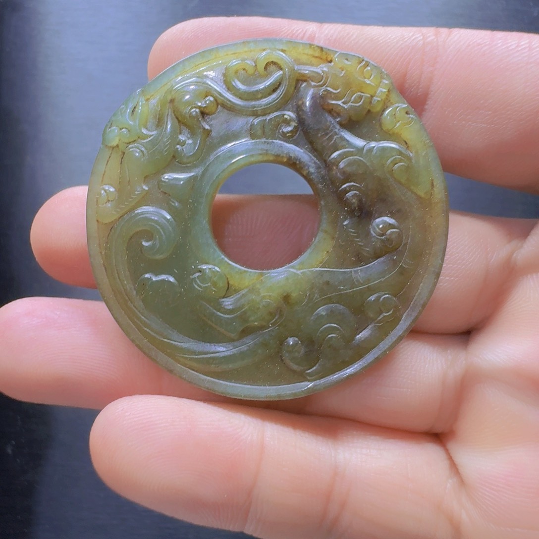 和田玉未镶嵌挂件