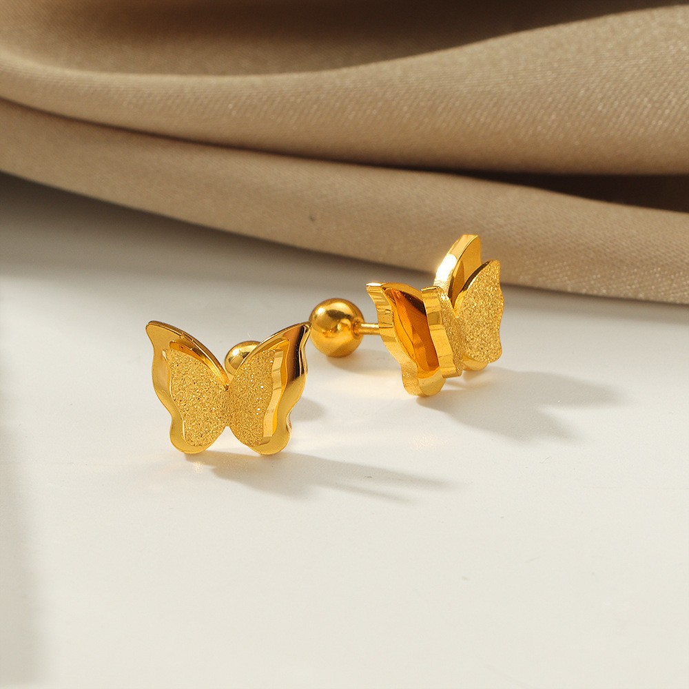 钛钢铜耳饰 【经典款】轻奢百搭耳钉钛钢耳饰 直播间拍对应价格