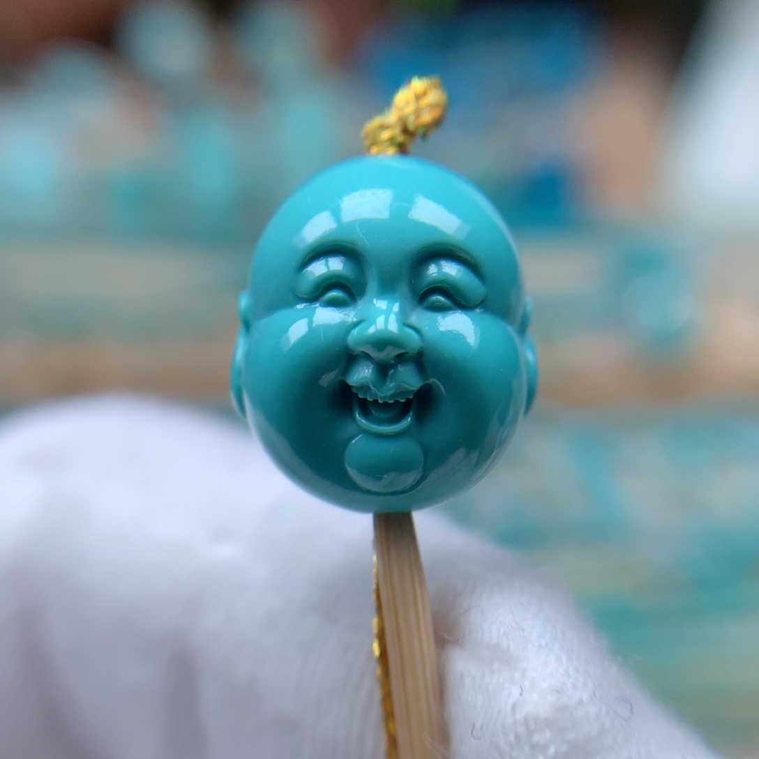 绿松石弥勒珠未镶嵌