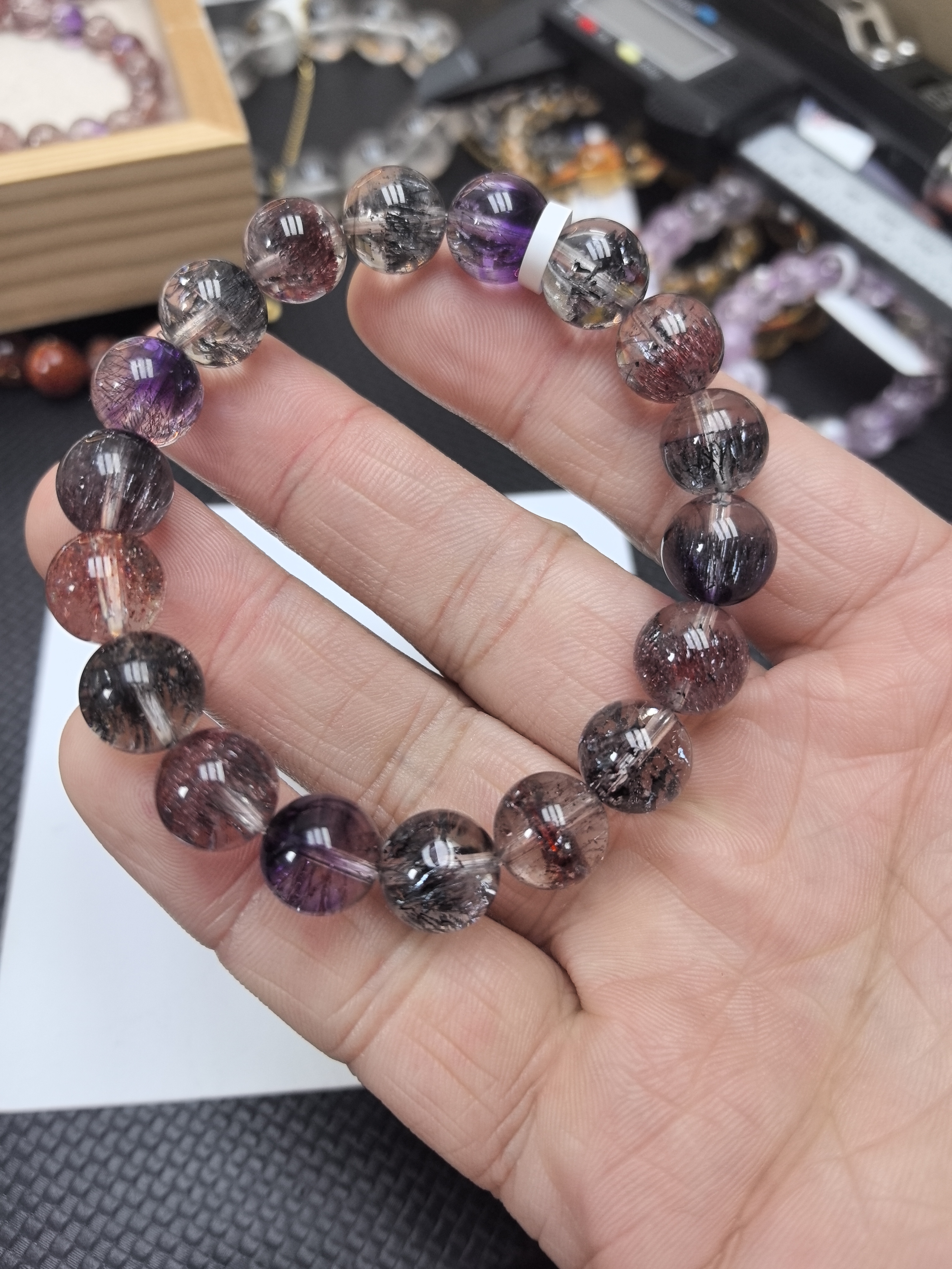 天然高品质超七水晶手串