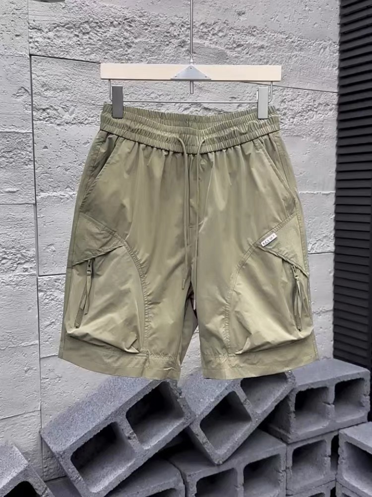 男士25D-322夏季薄款透气短裤裤子青年宽松速干工装五分裤潮