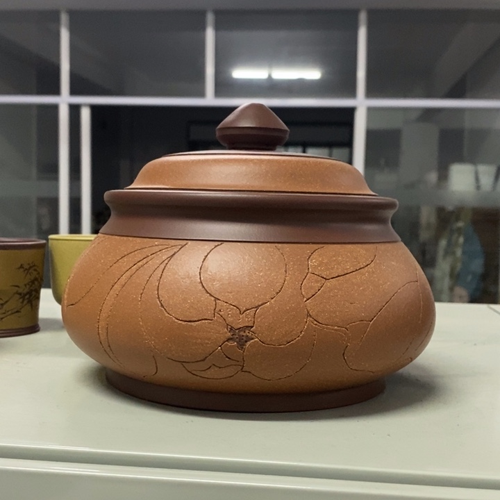 紫砂茶杯宜兴紫砂茶叶罐