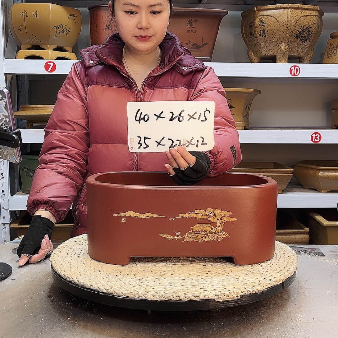 紫砂花盆紫砂花盆