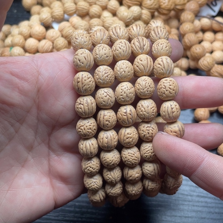 阳***我核桃手串/手链散籽批发小桃核300