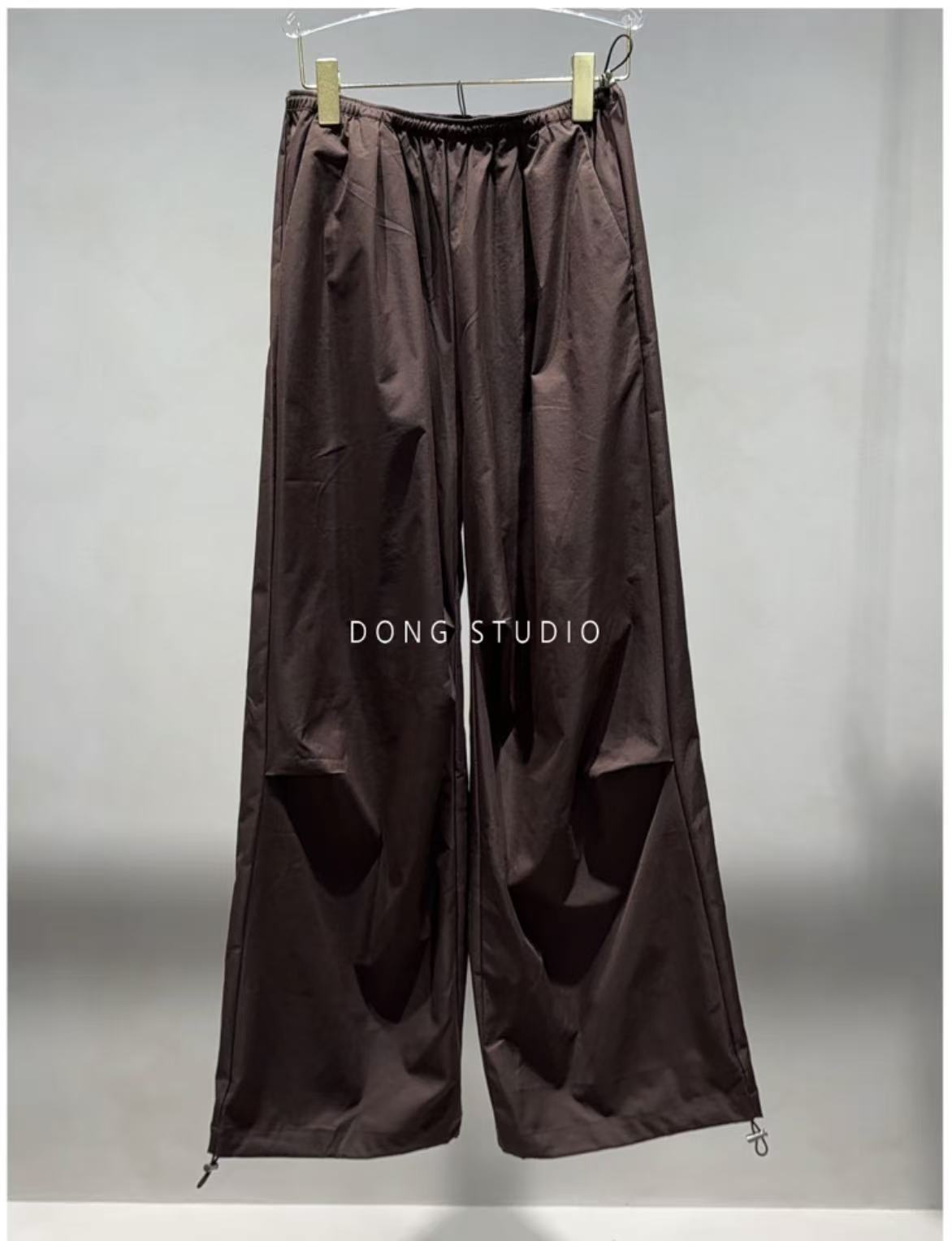 「奶皮裤」无声夏日伞兵抽绳工装裤J5724