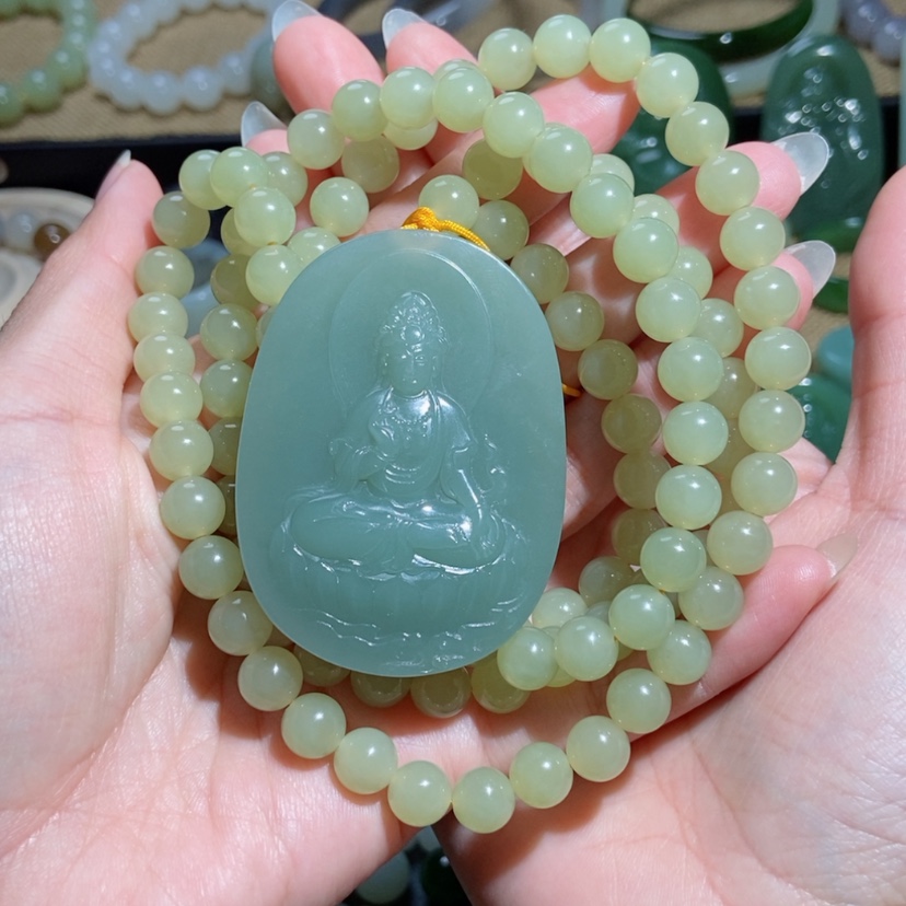 【闪购商品】和田玉未镶嵌颈饰发**进